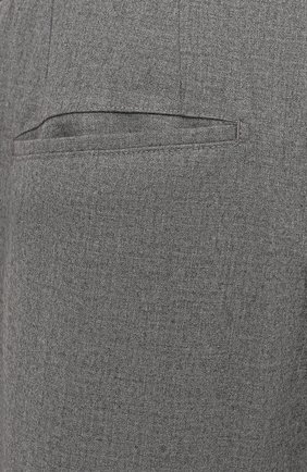 Мужские кашемировые брюки MARCO PESCAROLO серого цвета, арт. CHIAIAM/ZIP+RIS/4442 | Фото 5 (Big sizes: Big Sizes; Материал внешний: Шерсть, Кашемир; Длина (брюки, джинсы): Стандартные; Случай: Повседневный; Стили: Кэжуэл)