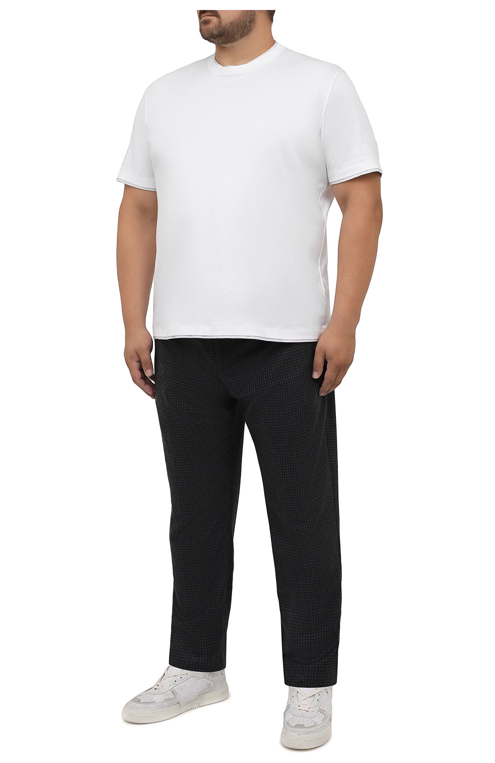 Мужские шерстяные брюки MARCO PESCAROLO темно-серого цвета, арт. CHIAIAM/ZIP+RIS/4426 | Фото 2 (Big sizes: Big Sizes; Материал внешний: Шерсть; Длина (брюки, джинсы): Стандартные; Случай: Повседневный; Стили: Кэжуэл)