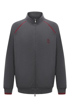 Мужской хлопковая толстовка BRUNELLO CUCINELLI темно-серого цвета по цене 142000 руб., арт. M0T359276W | Фото 1 Мужской хлопковая толстовка BRUNELLO CUCINELLI темно-серого цвета, арт. M0T359276W | Фото 1 (Длина (для топов): Удлиненные; Рукава: Длинные; Материал внешний: Хлопок; Мужское Кросс-КТ: Толстовка-одежда; Стили: Спорт-шик; Big sizes: Big Sizes)