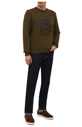 Мужские замшевые кеды TOM FORD коричневого цвета по цене 79150 руб., арт. J1261T-LCL198 | Фото 2 Мужские замшевые кеды TOM FORD коричневого цвета, арт. J1261T-LCL198 | Фото 2 (Материал внутренний: Натуральная кожа, Текстиль; Подошва: Плоская; Материал внешний: Замша, Кожа; Материал утеплителя: Без утеплителя; Стили: Классический)