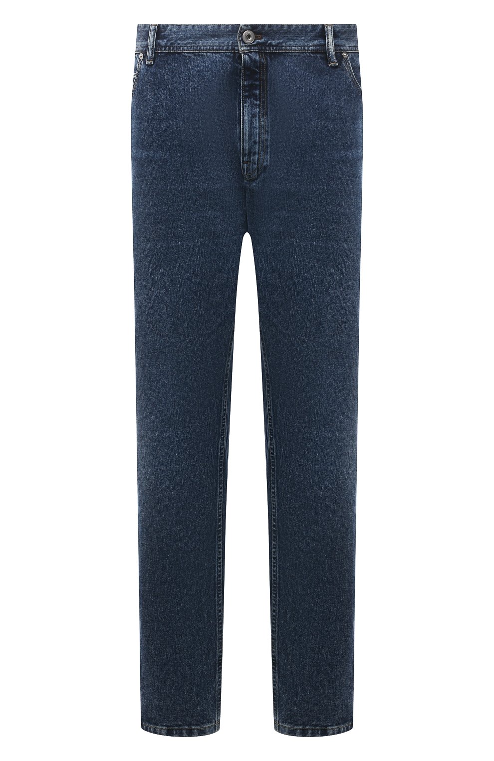 Мужские джинсы BRIONI синего цвета, арт. SPPF0M/01D05/CHAM0NIX | Фото 1 (Силуэт М (брюки): Прямые; Кросс-КТ: Деним; Длина (брюки, джинсы): Стандартные; Материал внешний: Хлопок, Деним; Стили: Классический)
