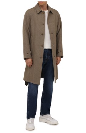 Мужской пальто из шелка и шерсти RALPH LAUREN бежевого цвета по цене 269000 руб., арт. 798845345 | Фото 2 Мужской пальто из шелка и шерсти RALPH LAUREN бежевого цвета, арт. 798845345 | Фото 2 (Длина (верхняя одежда): До колена; Материал внешний: Шелк; Материал подклада: Хлопок; Рукава: Длинные; Мужское Кросс-КТ: пальто-верхняя одежда; Стили: Кэжуэл)