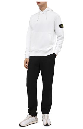 Мужской хлопковое худи STONE ISLAND белого цвета по цене 23150 руб., арт. 751564120 | Фото 2 Мужской хлопковое худи STONE ISLAND белого цвета, арт. 751564120 | Фото 2