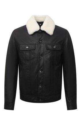 Мужская кожаная куртка DOLCE & GABBANA черного цвета по цене 299500 руб., арт. G9VN0L/HULLZ | Фото 1 Мужская кожаная куртка DOLCE & GABBANA черного цвета, арт. G9VN0L/HULLZ | Фото 1 (Рукава: Длинные; Длина (верхняя одежда): Короткие; Материал подклада: Вискоза; Кросс-КТ: Куртка; Мужское Кросс-КТ: Кожа и замша; Стили: Кэжуэл; Материал внешний: Натуральная кожа; Региональные ограничения белый список (Axapta Mercury): RU)