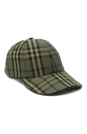 Мужской хлопковая бейсболка BURBERRY зеленого цвета по цене 30800 руб., арт. 8041632 | Фото 1 Мужской хлопковая бейсболка BURBERRY зеленого цвета, арт. 8041632 | Фото 1