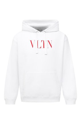 Мужской хлопковое худи VALENTINO белого цвета по цене 56300 руб., арт. WV3MF14F3TV | Фото 1 Мужской хлопковое худи VALENTINO белого цвета, арт. WV3MF14F3TV | Фото 1