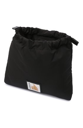 Мужская текстильная сумка LANVIN черного цвета, арт. LM-BGSSH1-NYL0-A21 | Фото 4 (Ремень/цепочка: На ремешке; Материал: Текстиль; Размер: small)