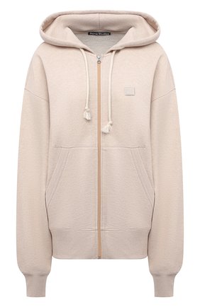 Женский хлопковый кардиган ACNE STUDIOS светло-бежевого цвета по цене 29500 руб., арт. CI0074/W | Фото 1 Женский хлопковый кардиган ACNE STUDIOS светло-бежевого цвета, арт. CI0074/W | Фото 1 (Материал внешний: Хлопок; Стили: Спорт-шик; Женское Кросс-КТ: Кардиган-одежда; Рукава: Длинные; Длина (для топов): Удлиненные, Стандартные)