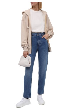 Женский хлопковый кардиган ACNE STUDIOS светло-бежевого цвета по цене 29500 руб., арт. CI0074/W | Фото 2 Женский хлопковый кардиган ACNE STUDIOS светло-бежевого цвета, арт. CI0074/W | Фото 2 (Материал внешний: Хлопок; Стили: Спорт-шик; Женское Кросс-КТ: Кардиган-одежда; Рукава: Длинные; Длина (для топов): Удлиненные, Стандартные)