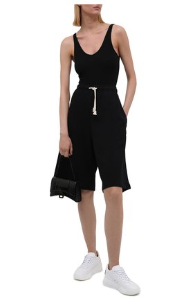Женские хлопковые шорты ACNE STUDIOS черного цвета по цене 18100 руб., арт. CE0015/W | Фото 2 Женские хлопковые шорты ACNE STUDIOS черного цвета, арт. CE0015/W | Фото 2