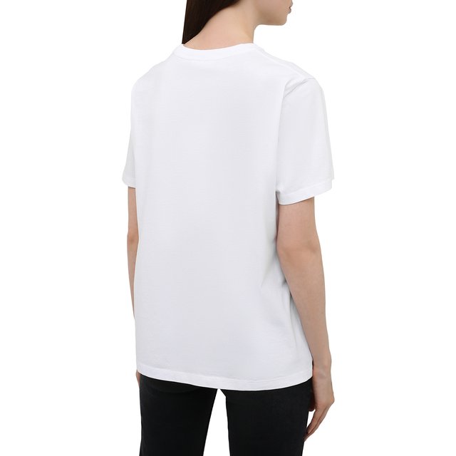 фото Хлопковая футболка ganni