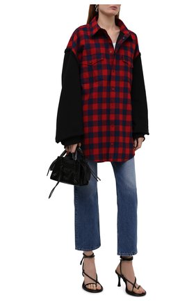 Женская хлопковая куртка BALENCIAGA красного цвета по цене 105500 руб., арт. 658936/TBM23 | Фото 2 Женская хлопковая куртка BALENCIAGA красного цвета, арт. 658936/TBM23 | Фото 2 (Рукава: Длинные; Материал внешний: Хлопок; Материал подклада: Купро; Длина (верхняя одежда): До середины бедра; Стили: Спорт-шик; Кросс-КТ: Куртка)