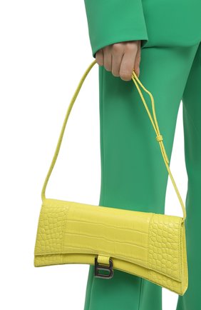 Женская сумка hourglass stretch BALENCIAGA желтого цвета по цене 131500 руб., арт. 654942/1LR6Y | Фото 2 Женская сумка hourglass stretch BALENCIAGA желтого цвета, арт. 654942/1LR6Y | Фото 2 (Размер: medium; Материал: Натуральная кожа; Сумки-технические: Сумки через плечо)