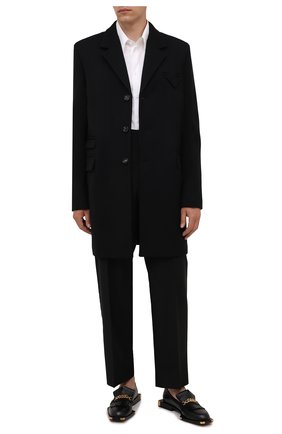 Мужские кожаные лоферы BALMAIN черного цвета, арт. WM1UQ271/LGDT | Фото 2 (Материал внутренний: Натуральная кожа; Стили: Классический; Материал внешний: Кожа; Длина стельки: 28,3, 27)