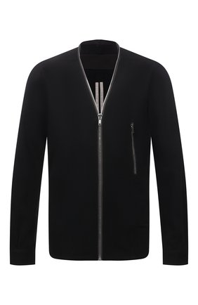 Мужской кардиган из хлопка и шерсти RICK OWENS черного цвета по цене 92900 руб., арт. RU02A5288/WCF | Фото 1 Мужской кардиган из хлопка и шерсти RICK OWENS черного цвета, арт. RU02A5288/WCF | Фото 1