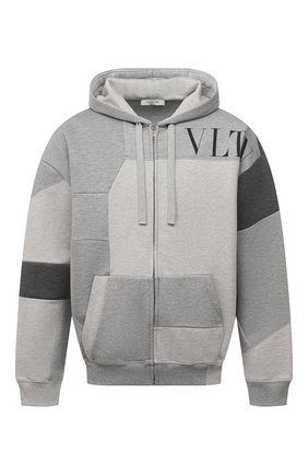 Мужской хлопковая толстовка VALENTINO светло-серого цвета по цене 132500 руб., арт. WV3MF19E7CW | Фото 1 Мужской хлопковая толстовка VALENTINO светло-серого цвета, арт. WV3MF19E7CW | Фото 1