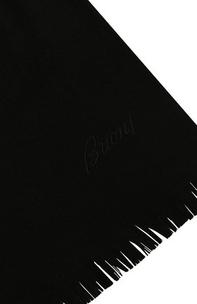 Мужской шерстяной шарф BRIONI черного цвета по цене 57400 руб., арт. 03RC00/09AL9 | Фото 2 Мужской шерстяной шарф BRIONI черного цвета, арт. 03RC00/09AL9 | Фото 2