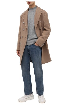Мужской кашемировый свитер Z ZEGNA серого цвета по цене 43800 руб., арт. VYH20/ZZ118 | Фото 2 Мужской кашемировый свитер Z ZEGNA серого цвета, арт. VYH20/ZZ118 | Фото 2