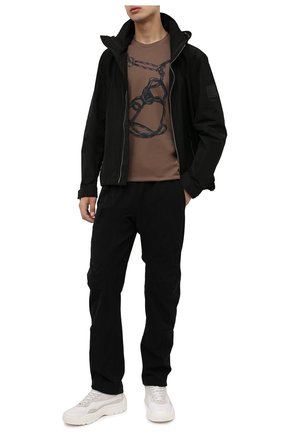 Мужская хлопковая футболка Z ZEGNA коричневого цвета по цене 16950 руб., арт. VY367/ZZ630P | Фото 2 Мужская хлопковая футболка Z ZEGNA коричневого цвета, арт. VY367/ZZ630P | Фото 2