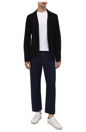 Мужской шерстяной пиджак EMPORIO ARMANI темно-синего цвета по цене 41400 руб., арт. 6K1GY1/1MFDZ | Фото 2 Мужской шерстяной пиджак EMPORIO ARMANI темно-синего цвета, арт. 6K1GY1/1MFDZ | Фото 2