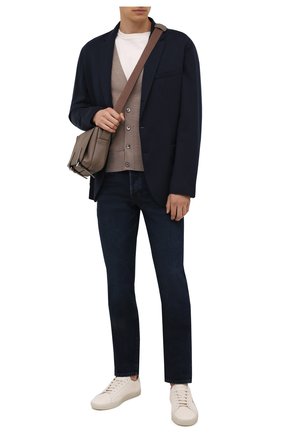 Мужской шерстяной кардиган TOM FORD бежевого цвета по цене 93950 руб., арт. BYM94/TFK155 | Фото 2 Мужской шерстяной кардиган TOM FORD бежевого цвета, арт. BYM94/TFK155 | Фото 2 (Длина (для топов): Стандартные; Рукава: Длинные; Материал внешний: Шерсть; Мужское Кросс-КТ: Кардиган-одежда; Стили: Кэжуэл)