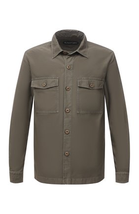 Мужская хлопковая рубашка TOM FORD хаки цвета по цене 68100 руб., арт. 2FT830/94GGNW | Фото 1 Мужская хлопковая рубашка TOM FORD хаки цвета, арт. 2FT830/94GGNW | Фото 1 (Материал внешний: Хлопок; Рукава: Длинные; Длина (для топов): Стандартные; Случай: Повседневный; Манжеты: На пуговицах; Принт: Однотонные; Воротник: Кент; Стили: Кэжуэл)