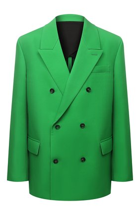 Мужской шерстяной пиджак BOTTEGA VENETA зеленого цвета по цене 226000 руб., арт. 668570/VKIV0 | Фото 1 Мужской шерстяной пиджак BOTTEGA VENETA зеленого цвета, арт. 668570/VKIV0 | Фото 1 (Длина (для топов): Стандартные; Материал подклада: Вискоза; Материал внешний: Шерсть; Рукава: Длинные; Случай: Повседневный; Пиджаки М: Свободный; 1-2-бортные: Двубортные; Стили: Минимализм)