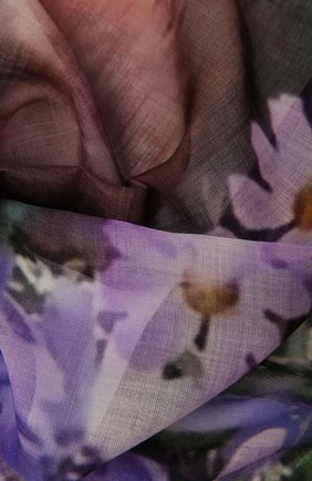 Женский платок из шелка и шерсти BURBERRY фиолетового цвета по цене 30900 руб., арт. 8043165 | Фото 2 Женский платок из шелка и шерсти BURBERRY фиолетового цвета, арт. 8043165 | Фото 2