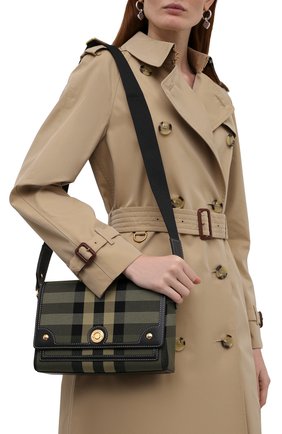 Женская сумка note medium BURBERRY хаки цвета по цене 91800 руб., арт. 8043107 | Фото 2 Женская сумка note medium BURBERRY хаки цвета, арт. 8043107 | Фото 2