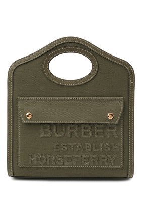 Женская сумка pocket bag mini BURBERRY хаки цвета по цене 102000 руб., арт. 8042994 | Фото 1 Женская сумка pocket bag mini BURBERRY хаки цвета, арт. 8042994 | Фото 1