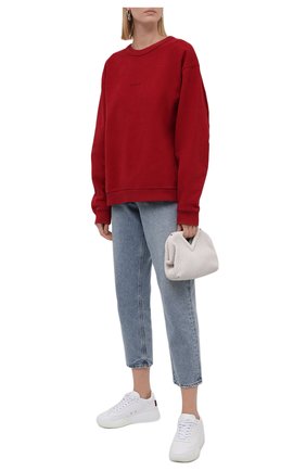 Женский хлопковый свитшот ACNE STUDIOS красного цвета по цене 27750 руб., арт. AI0067 | Фото 2 Женский хлопковый свитшот ACNE STUDIOS красного цвета, арт. AI0067 | Фото 2 (Материал внешний: Хлопок; Стили: Спорт-шик; Женское Кросс-КТ: Свитшот-одежда; Длина (для топов): Стандартные; Рукава: Длинные)