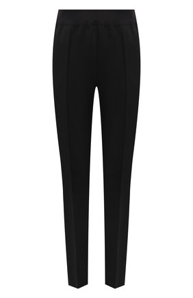 Женские шерстяные брюки JIL SANDER черного цвета, арт. JSPT310000-WT202500 | Фото 1 (Длина (брюки, джинсы): Стандартные; Материал внешний: Шерсть; Стили: Минимализм; Женское Кросс-КТ: Брюки-одежда; Силуэт Ж (брюки и джинсы): Узкие)