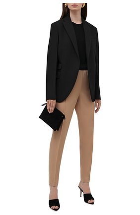 Женские шерстяные брюки JIL SANDER бежевого цвета по цене 62100 руб., арт. JSPT310000-WT202500 | Фото 2 Женские шерстяные брюки JIL SANDER бежевого цвета, арт. JSPT310000-WT202500 | Фото 2 (Длина (брюки, джинсы): Стандартные; Материал внешний: Шерсть; Стили: Минимализм; Женское Кросс-КТ: Брюки-одежда; Силуэт Ж (брюки и джинсы): Узкие)