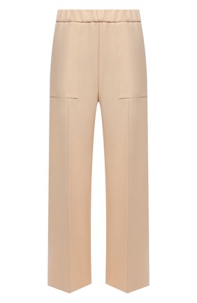 Женские шерстяные брюки JIL SANDER светло-бежевого цвета по цене 111000 руб., арт. JSPT311203-WT201100 | Фото 1 Женские шерстяные брюки JIL SANDER светло-бежевого цвета, арт. JSPT311203-WT201100 | Фото 1 (Длина (брюки, джинсы): Стандартные; Материал внешний: Шерсть; Стили: Минимализм; Женское Кросс-КТ: Брюки-одежда; Силуэт Ж (брюки и джинсы): Широкие)