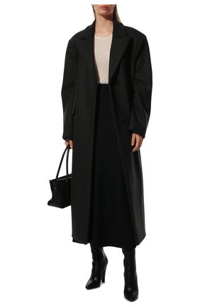 Женская шерстяная юбка JIL SANDER темно-синего цвета по цене 76450 руб., арт. JSPT720009-WT207908A | Фото 2 Женская шерстяная юбка JIL SANDER темно-синего цвета, арт. JSPT720009-WT207908A | Фото 2 (Материал внешний: Шерсть; Длина Ж (юбки, платья, шорты): Миди; Стили: Минимализм; Женское Кросс-КТ: Юбка-одежда)