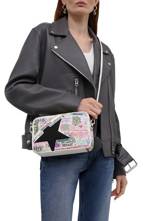 Женская сумка GOLDEN GOOSE DELUXE BRAND разноцветного цвета по цене 42400 руб., арт. GWA00101.A000258 | Фото 2 Женская сумка GOLDEN GOOSE DELUXE BRAND разноцветного цвета, арт. GWA00101.A000258 | Фото 2