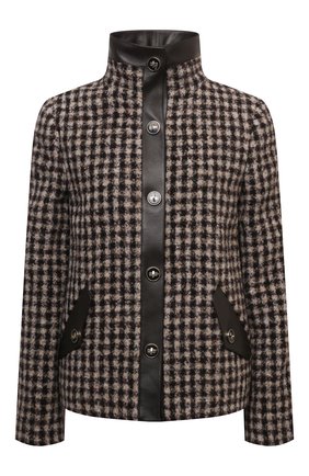 Женская шерстяная куртка GIORGIO ARMANI коричневого цвета по цене 337500 руб., арт. 1WHGG0NJ/T02N2 | Фото 1 Женская шерстяная куртка GIORGIO ARMANI коричневого цвета, арт. 1WHGG0NJ/T02N2 | Фото 1