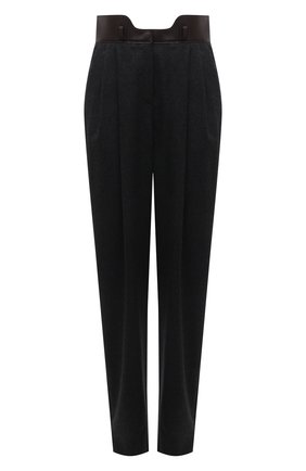 Женские шерстяные брюки GIORGIO ARMANI темно-серого цвета по цене 87100 руб., арт. 1WHPP0IG/T016Z | Фото 1 Женские шерстяные брюки GIORGIO ARMANI темно-серого цвета, арт. 1WHPP0IG/T016Z | Фото 1