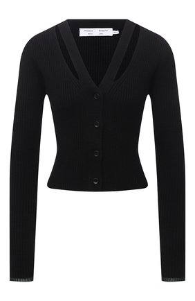 Женский кардиган PROENZA SCHOULER WHITE LABEL черного цвета по цене 33450 руб., арт. WL2137640-KC089 | Фото 1 Женский кардиган PROENZA SCHOULER WHITE LABEL черного цвета, арт. WL2137640-KC089 | Фото 1