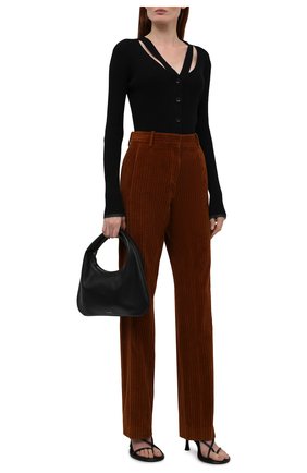 Женский кардиган PROENZA SCHOULER WHITE LABEL черного цвета по цене 33450 руб., арт. WL2137640-KC089 | Фото 2 Женский кардиган PROENZA SCHOULER WHITE LABEL черного цвета, арт. WL2137640-KC089 | Фото 2