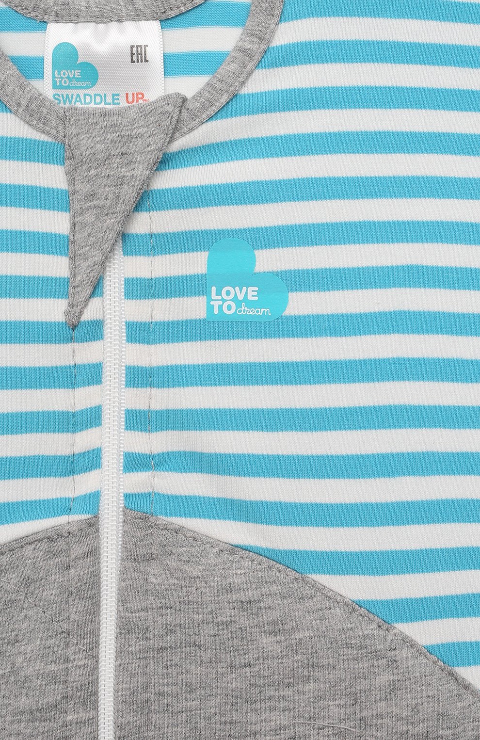 Детский спальный комбинезон LOVE TO DREAM серого цвета по цене 3290 руб., арт. L10 06 043 TQ S | Фото 3 Детский спальный комбинезон LOVE TO DREAM серого цвета, арт. L10 06 043 TQ S | Фото 3 (Рукава: Короткие; Материал внешний: Хлопок; Ростовка одежда: 3 мес | 62 см)