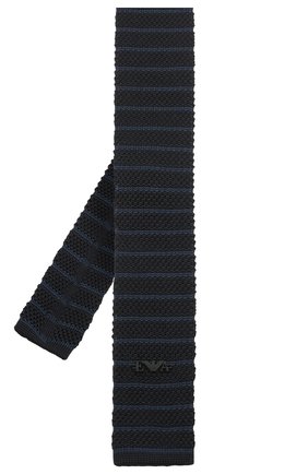 Детский шелковый галстук EMPORIO ARMANI синего цвета, арт. 409536/1A965 | Фото 2 (Материал: Текстиль, Шелк)