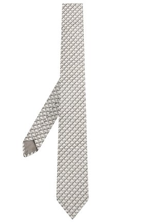 Детский шелковый галстук EMPORIO ARMANI серого цвета, арт. 409525/1A920 | Фото 2 (Материал: Текстиль, Шелк)