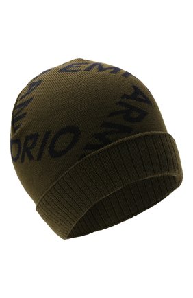 Детский комплект из шапки и шарфа EMPORIO ARMANI хаки цвета по цене 17950 руб., арт. 407513/1A765 | Фото 2 Детский комплект из шапки и шарфа EMPORIO ARMANI хаки цвета, арт. 407513/1A765 | Фото 2