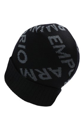 Детский комплект из шапки и шарфа EMPORIO ARMANI синего цвета по цене 17950 руб., арт. 407513/1A765 | Фото 3 Детский комплект из шапки и шарфа EMPORIO ARMANI синего цвета, арт. 407513/1A765 | Фото 3 (Материал: Шерсть)