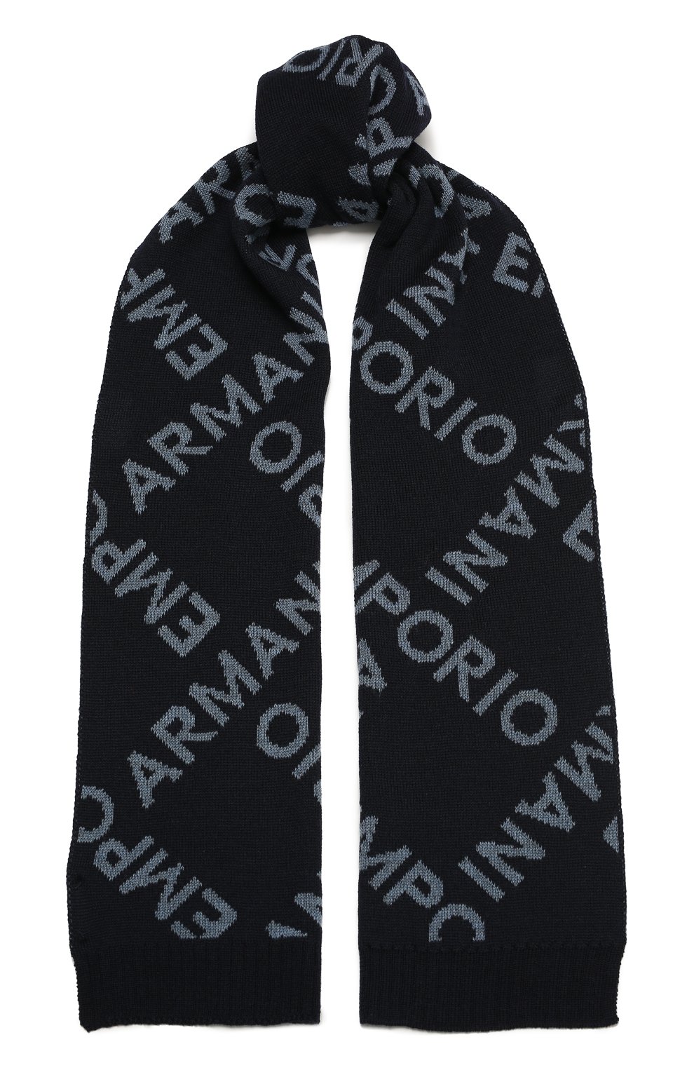 Детский комплект из шапки и шарфа EMPORIO ARMANI синего цвета по цене 17950 руб., арт. 407513/1A765 | Фото 5 Детский комплект из шапки и шарфа EMPORIO ARMANI синего цвета, арт. 407513/1A765 | Фото 5 (Материал: Шерсть)