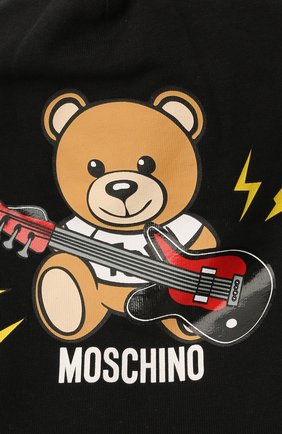 Детского хлопковая шапка MOSCHINO черного цвета по цене 4880 руб., арт. HPX00Z/LDA16 | Фото 3 Детского хлопковая шапка MOSCHINO черного цвета, арт. HPX00Z/LDA16 | Фото 3 (Материал: Текстиль, Хлопок)