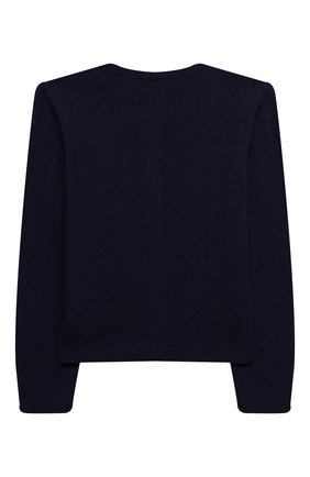 Детский шерстяной кардиган GUCCI синего цвета по цене 48150 руб., арт. 657347/XKBX9 | Фото 2 Детский шерстяной кардиган GUCCI синего цвета, арт. 657347/XKBX9 | Фото 2
