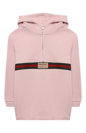 Детский хлопковое худи GUCCI розового цвета по цене 23400 руб., арт. 653686/XJDKA | Фото 1 Детский хлопковое худи GUCCI розового цвета, арт. 653686/XJDKA | Фото 1 (Материал внешний: Хлопок; Рукава: Длинные; Ростовка одежда: 12 мес | 80 см, 18 мес | 86 см, 24 мес | 92 см, 36 мес | 98 см, 9 мес | 74 см)