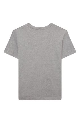 Детская хлопковая футболка DOLCE & GABBANA серого цвета по цене 10650 руб., арт. L4JT9A/G7BIV/2-6 | Фото 2 Детская хлопковая футболка DOLCE & GABBANA серого цвета, арт. L4JT9A/G7BIV/2-6 | Фото 2